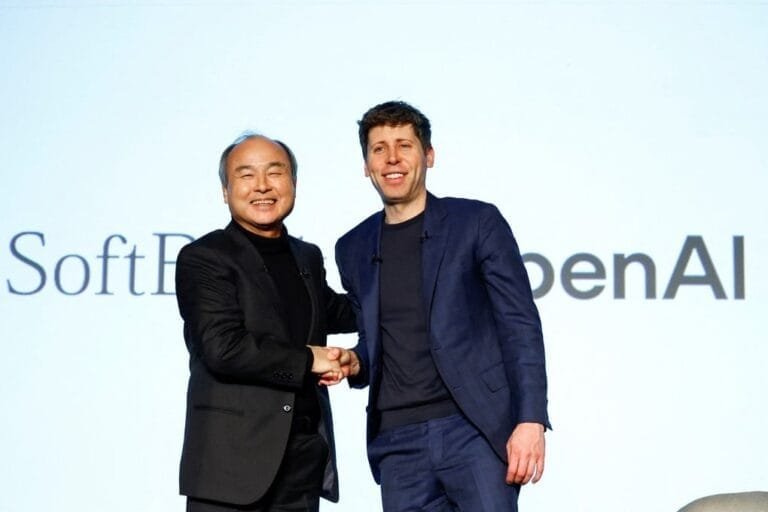 Example: "OpenAI and SoftBank partnership for AI funding and research".