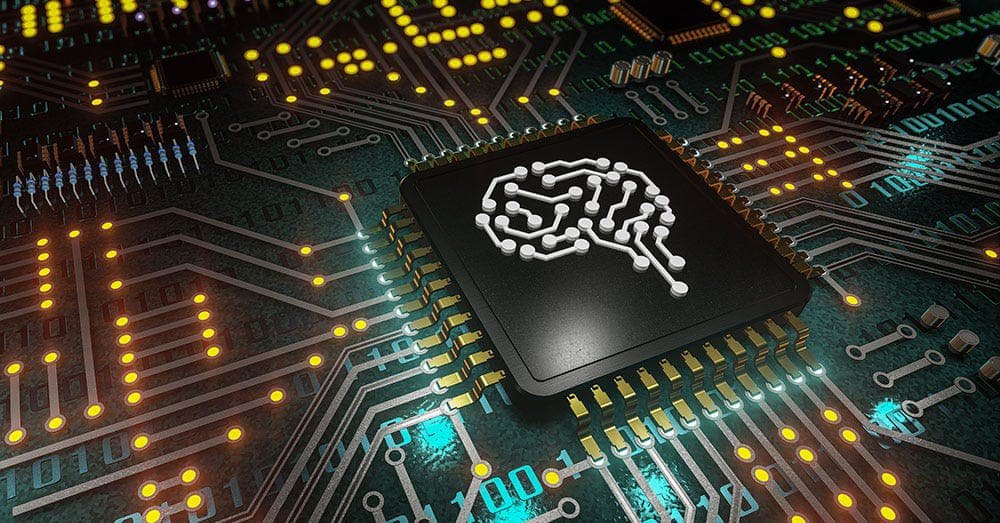 AI designing Apple chip with advanced circuits and neural patterns