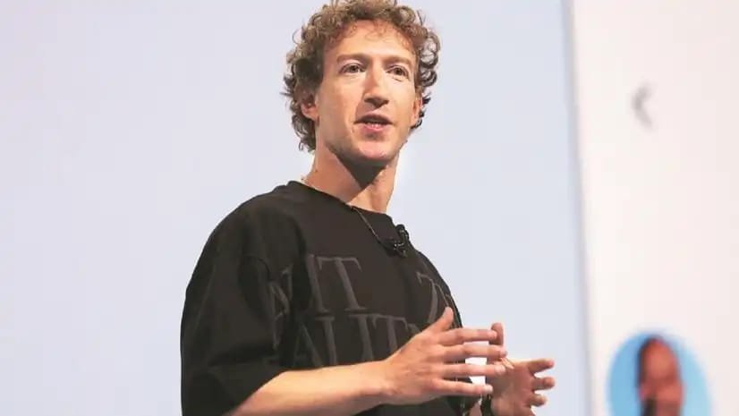 Mark Zuckerberg leading Meta AI hiring strategy at AI event