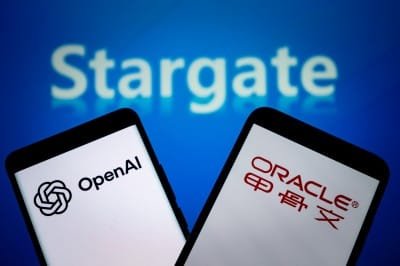OpenAI Oracle Stargate project launch event with executives