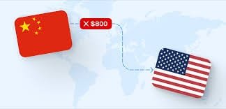 US de minimis China impact on online shopping