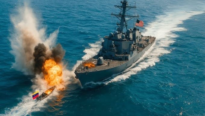 US Navy drug attack Caribbean survivors warship