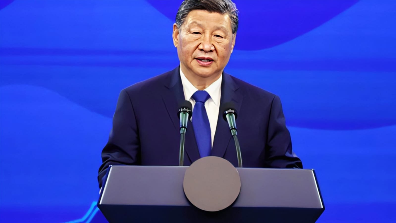 Xi Jinping announcing China AI governance proposal at APEC 2025 in South Korea