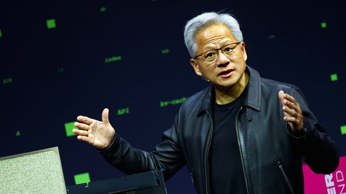 Nvidia CEO Jensen Huang discusses the Blackwell chip ban in China
